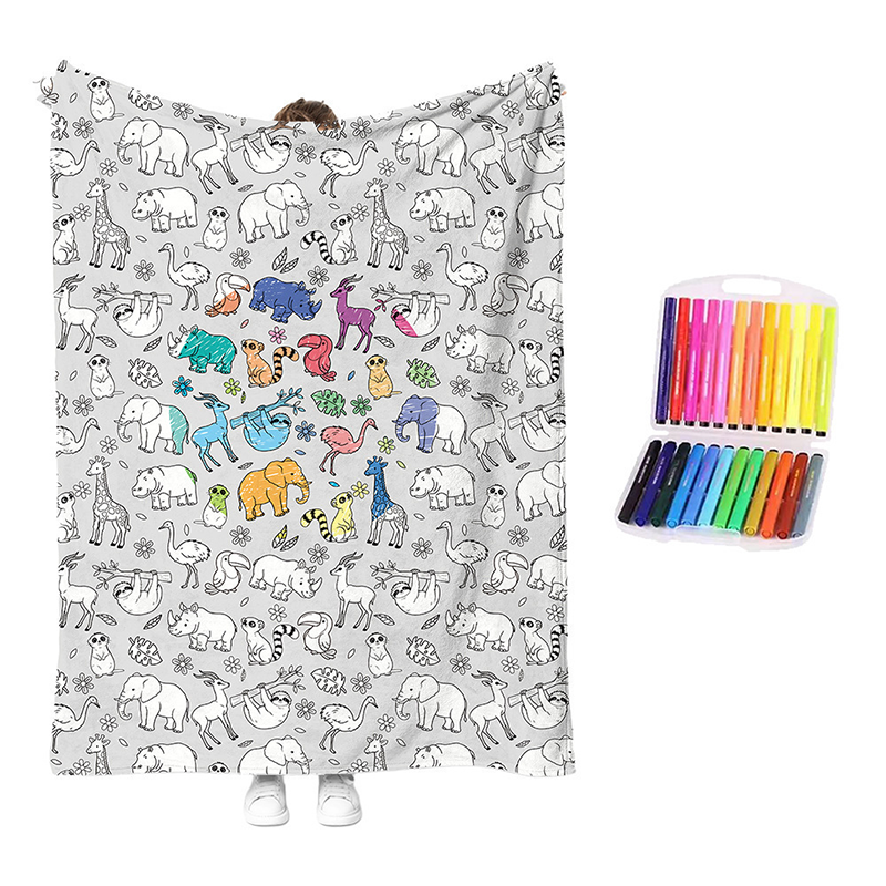 🎨 Kreatív festés szülők és gyermekek számára – DIY-festésű takaró