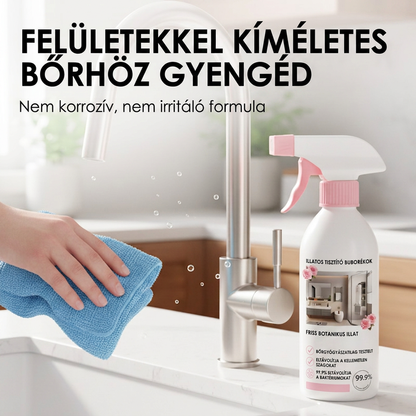 🧼 Fürdőszobai tisztítóspray – Többcélú, vízkő- és folteltávolító 🔥