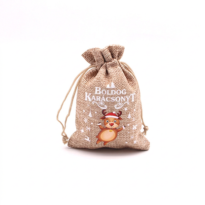 🎄🎁 Karácsonyi ajándékzsákok zsinórral – gyors és elegáns ajándékcsomagolás ✨