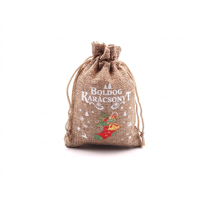 🎄🎁 Karácsonyi ajándékzsákok zsinórral – gyors és elegáns ajándékcsomagolás ✨