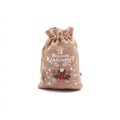 🎄🎁 Karácsonyi ajándékzsákok zsinórral – gyors és elegáns ajándékcsomagolás ✨