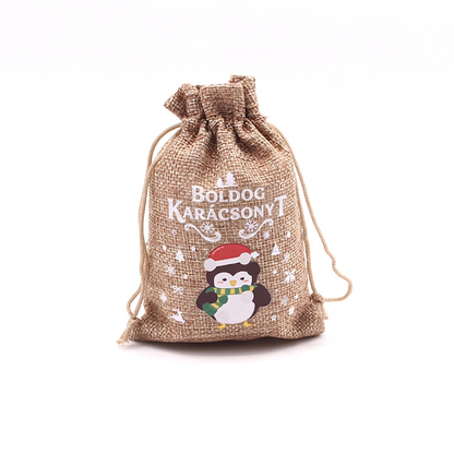 🎄🎁 Karácsonyi ajándékzsákok zsinórral – gyors és elegáns ajándékcsomagolás ✨