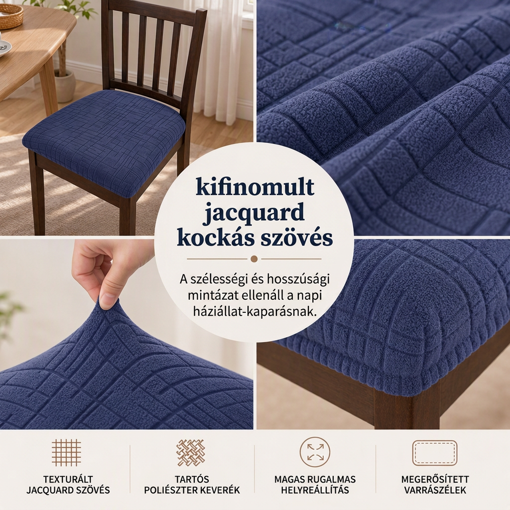 🪑✨ Elegáns, egyszerű és rugalmas székhuzatok — elegáns kialakítás, tökéletes illeszkedés