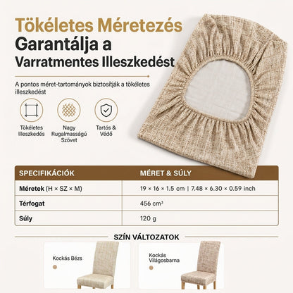 🪑1+1 INGYEN✨Kockás Székhuzat: Egész Éves Védelem és Tökéletes Illeszkedés