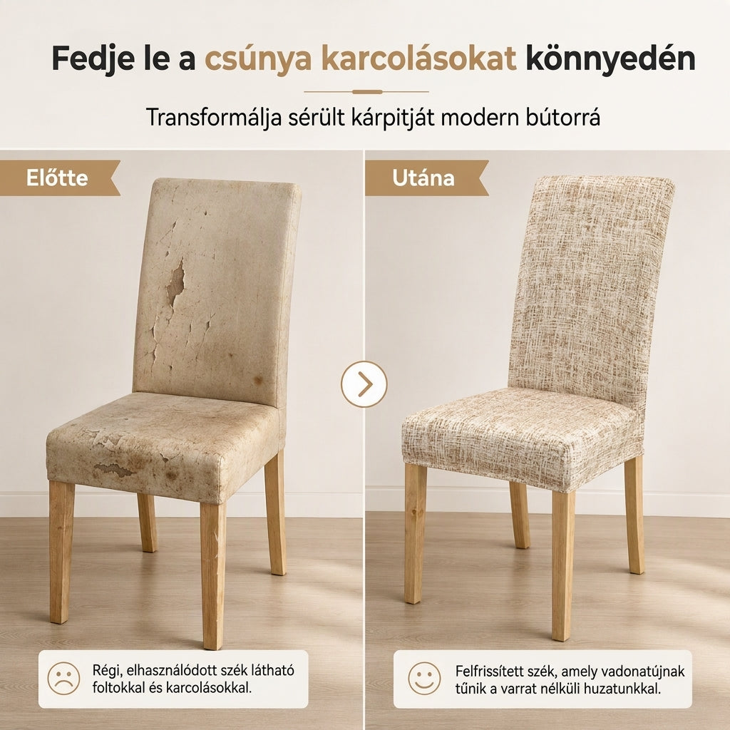 🪑1+1 INGYEN✨Kockás Székhuzat: Egész Éves Védelem és Tökéletes Illeszkedés