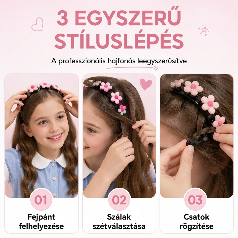 👧🎀 1+1 GRATIS - Urocze spinki do włosów dla dziewczynek | Zestaw 2 szt. ✨