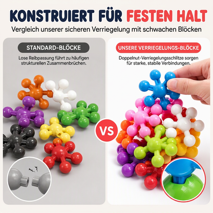 ❄️🧩 3D hópelyhek építőelemek gyerekeknek – kreatív építés és elemek összerakása ✨