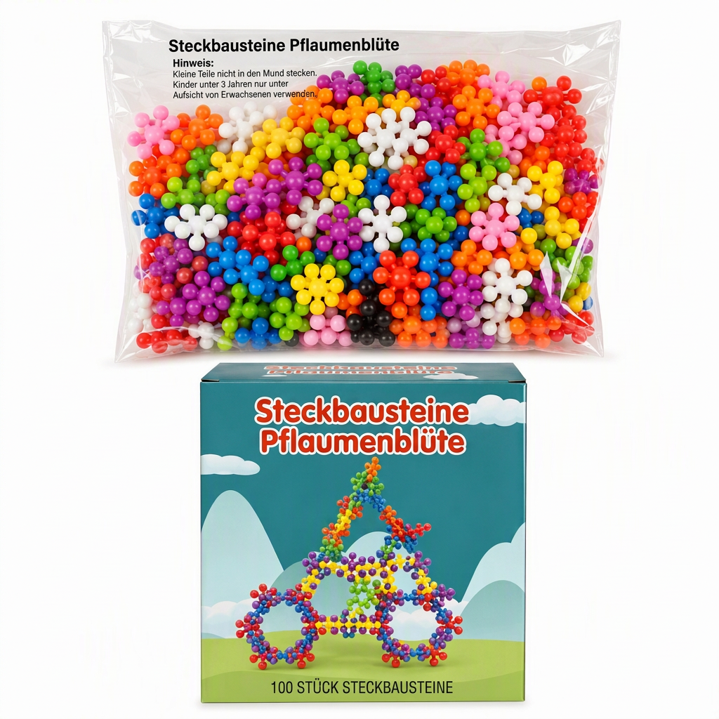 ❄️🧩 3D hópelyhek építőelemek gyerekeknek – kreatív építés és elemek összerakása ✨
