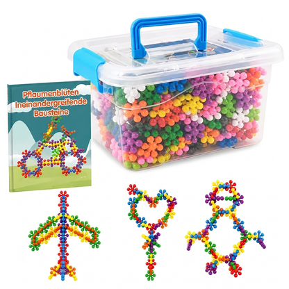 ❄️🧩 3D hópelyhek építőelemek gyerekeknek – kreatív építés és elemek összerakása ✨