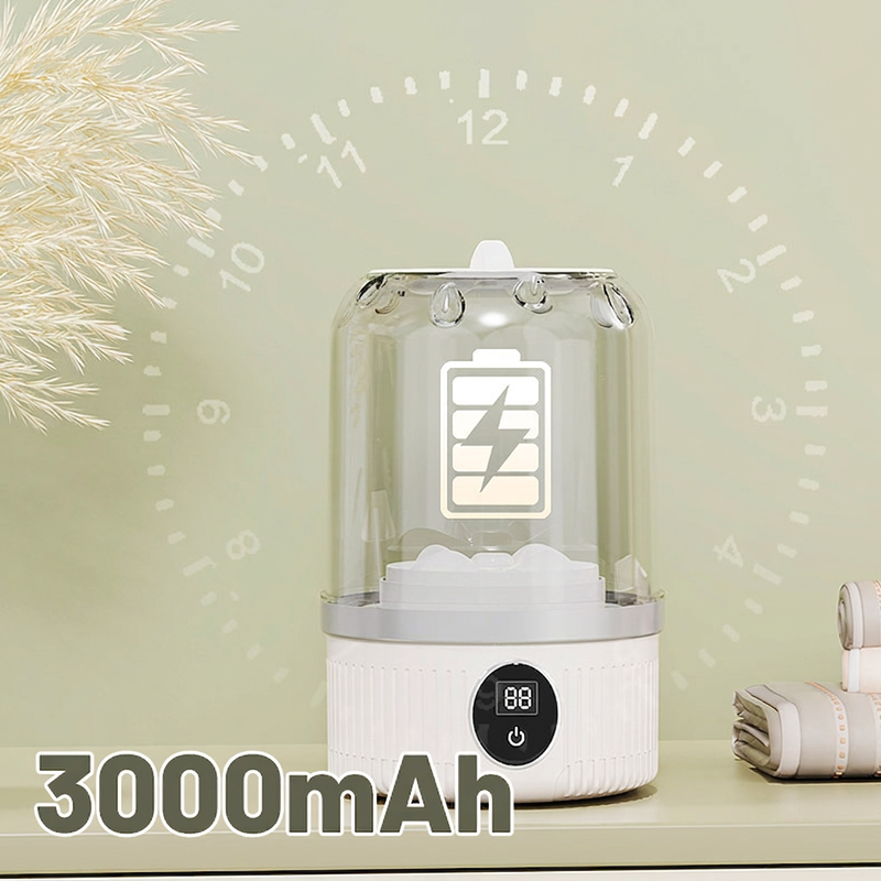 🧺✨ Vezeték nélküli mini mosógép – kompakt, hordozható és kényelmesen használható