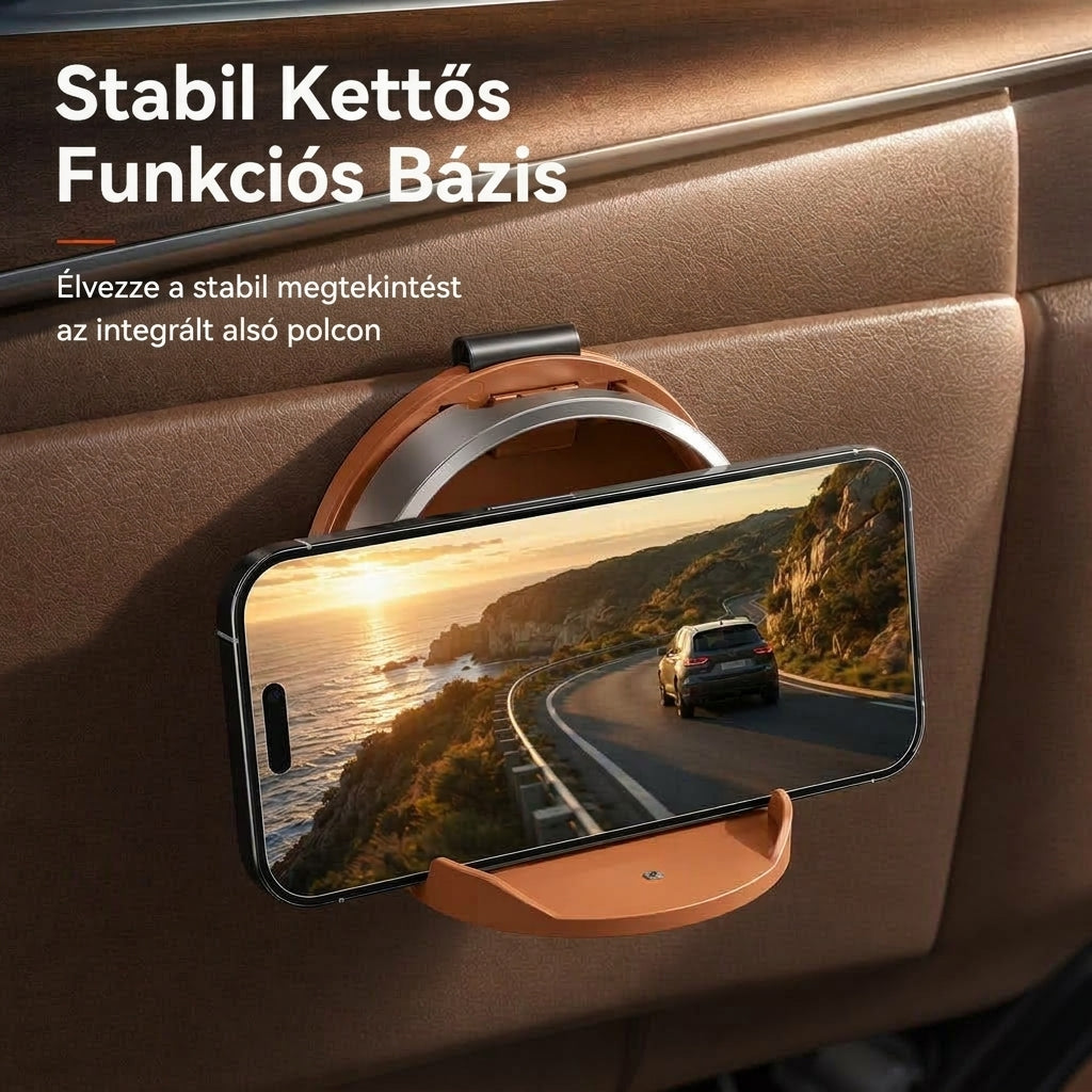 🚗 🥤Összecsukható pohártartó – Nagy palackokhoz, rendezett utastérhez ✨