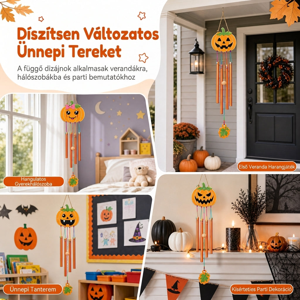 🎃 Halloween-i fából készült tök DIY kézműves készlet