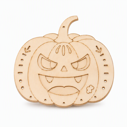 🎃 Halloween-i fából készült tök DIY kézműves készlet