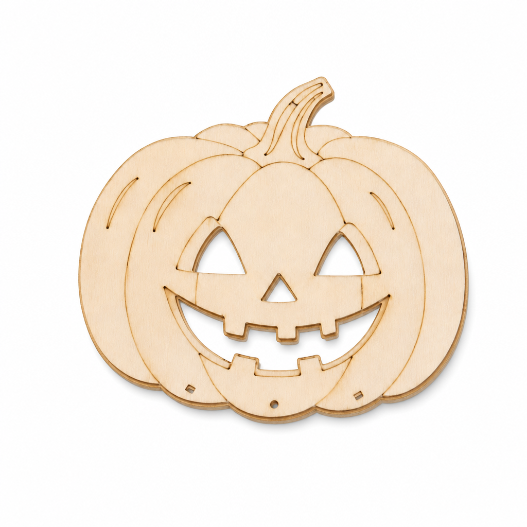 🎃 Halloween-i fából készült tök DIY kézműves készlet
