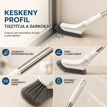 🧹Többfunkciós, kihúzható nyéllel ellátott padlómosó kefe
