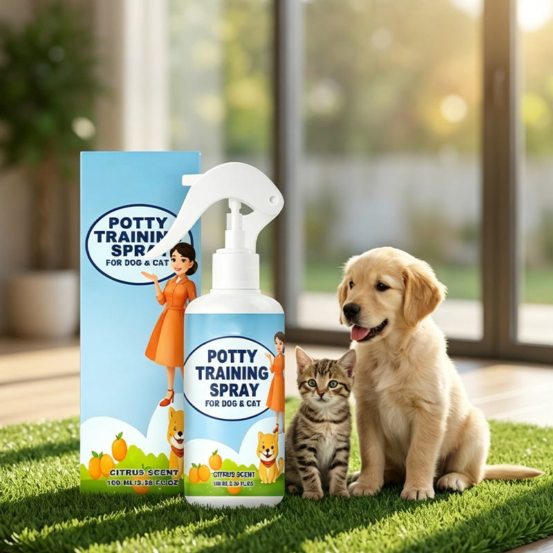 🐶🐱 Tisztaságtanító spray háziállatok számára – segít kijelölni a szükségletük elvégzésére szolgáló helyet a lakásban ✨