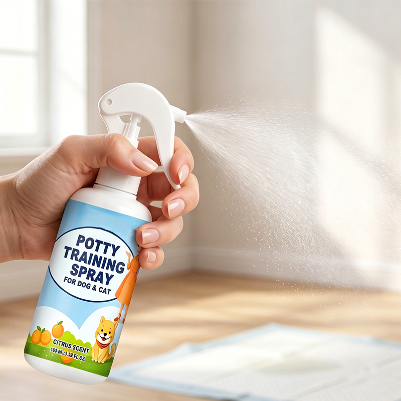 🐶🐱 Tisztaságtanító spray háziállatok számára – segít kijelölni a szükségletük elvégzésére szolgáló helyet a lakásban ✨