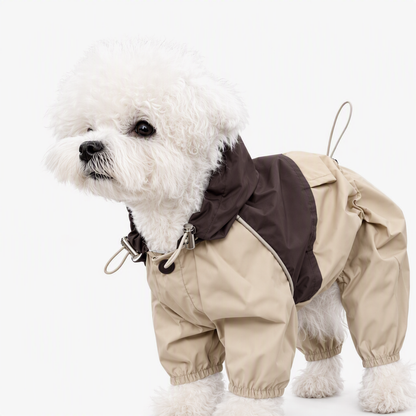 🐕🌧️ Vízálló esőkabát kutyáknak – 4 lábú, eső- és szélvédő, fényvisszaverő elemekkel