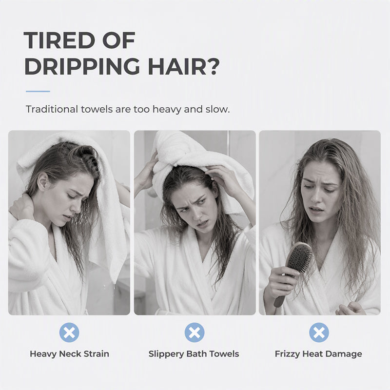 💖💇‍♀️ Mikroszálas hajtörölköző – gyors szárítás, nem csúszik le és kényelmes viselet ✨