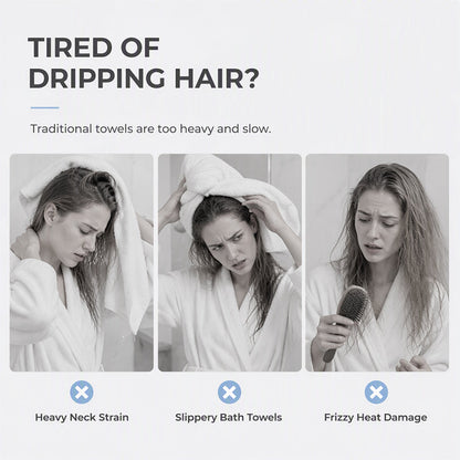 💖💇‍♀️ Mikroszálas hajtörölköző – gyors szárítás, nem csúszik le és kényelmes viselet ✨