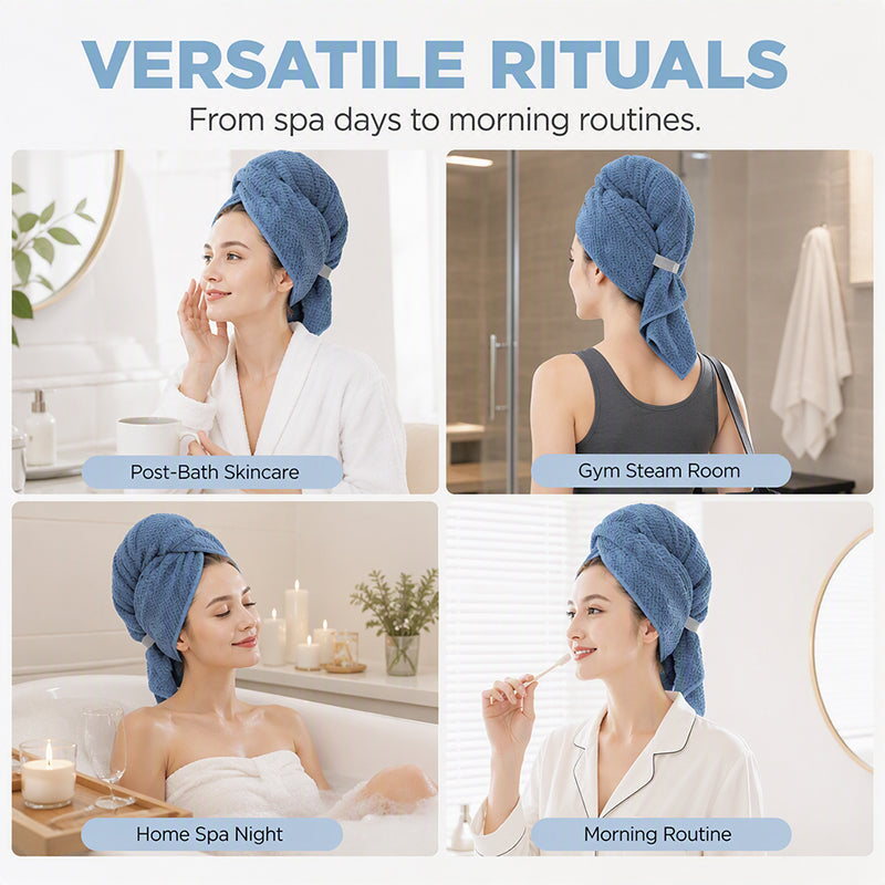 💖💇‍♀️ Mikroszálas hajtörölköző – gyors szárítás, nem csúszik le és kényelmes viselet ✨