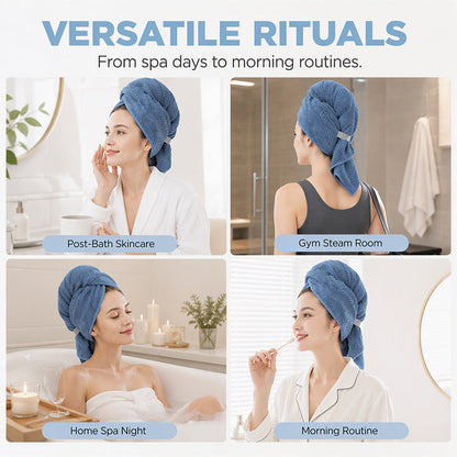 💖💇‍♀️ Mikroszálas hajtörölköző – gyors szárítás, nem csúszik le és kényelmes viselet ✨