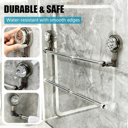 🛁Adjustable No-Drill Suction Cup Towel Bar for Bathroom & Kitchen