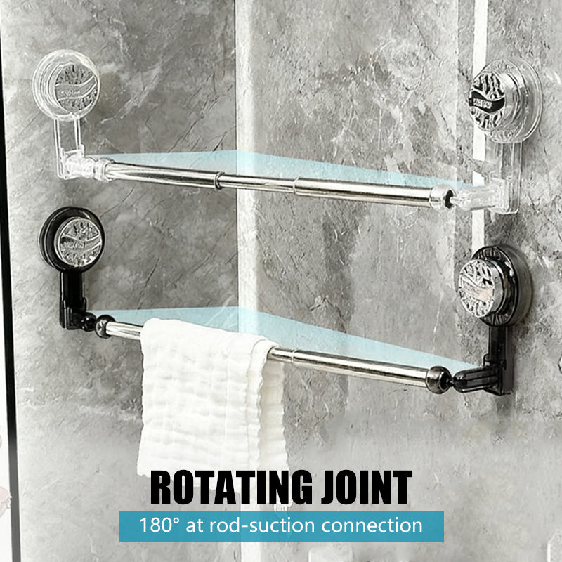 🛁Adjustable No-Drill Suction Cup Towel Bar for Bathroom & Kitchen
