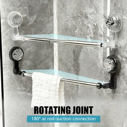 🛁Adjustable No-Drill Suction Cup Towel Bar for Bathroom & Kitchen