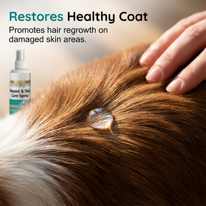 🐶🐱💧 Seb- és bőrápoló spray kutyáknak és macskáknak – 100 ml, kíméletes ápolás és a regeneráció elősegítése