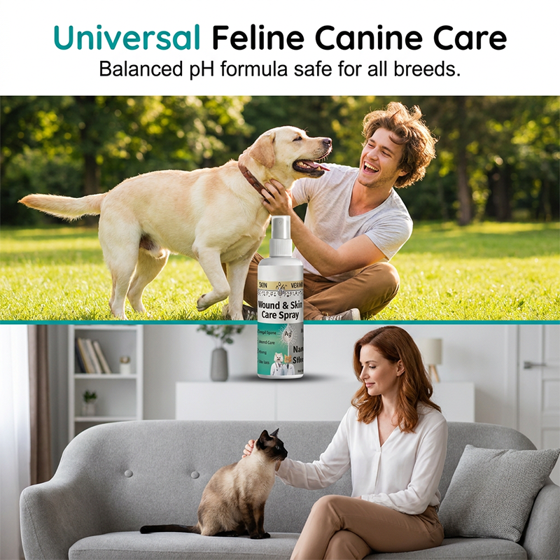 🐶🐱💧 Seb- és bőrápoló spray kutyáknak és macskáknak – 100 ml, kíméletes ápolás és a regeneráció elősegítése