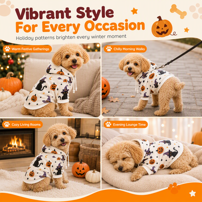 🐶✨ Vicces ünnepi kutyás kapucnis pulóver: Aranyos melegség, instant karácsonyi hangulat 🎁🎄