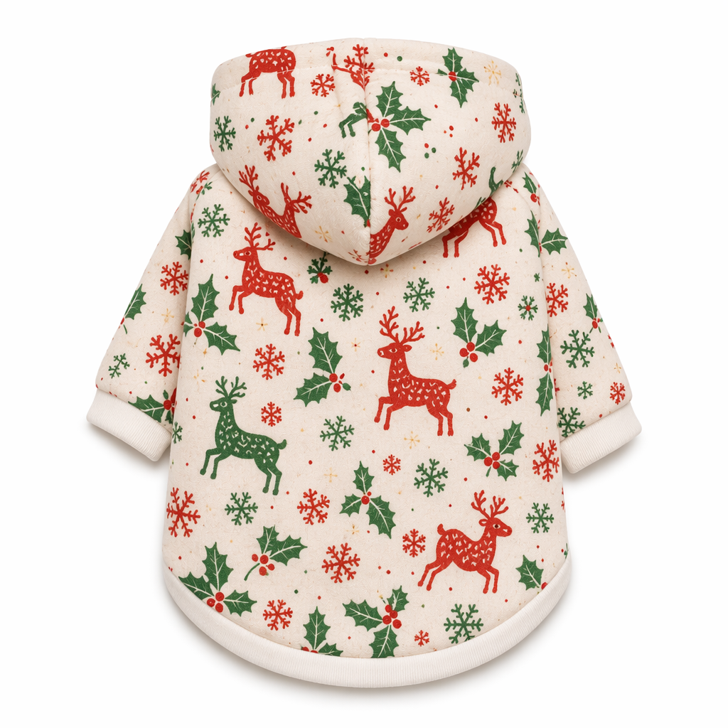 🐶✨ Vicces ünnepi kutyás kapucnis pulóver: Aranyos melegség, instant karácsonyi hangulat 🎁🎄