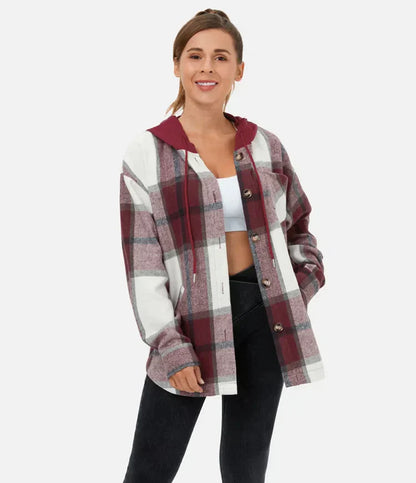 Pocket Plaid Fleece alkalmi kabát - vásárlás 2 ingyenes szállítás 3.26