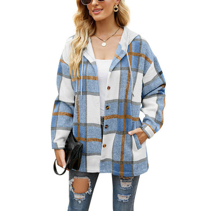 Pocket Plaid Fleece alkalmi kabát - vásárlás 2 ingyenes szállítás 3.26