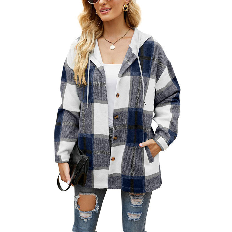 Pocket Plaid Fleece alkalmi kabát - vásárlás 2 ingyenes szállítás 3.26