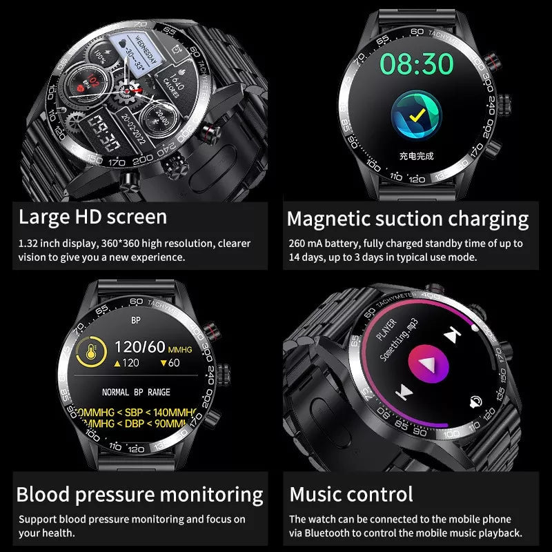 2023 ÚJ INTELLIGENS ÓRA EGYÉNI ÓRA ARC SPORT VÍZÁLLÓ BLUETOOTH HÍVÁS SMARTWATCH ECG + PPG